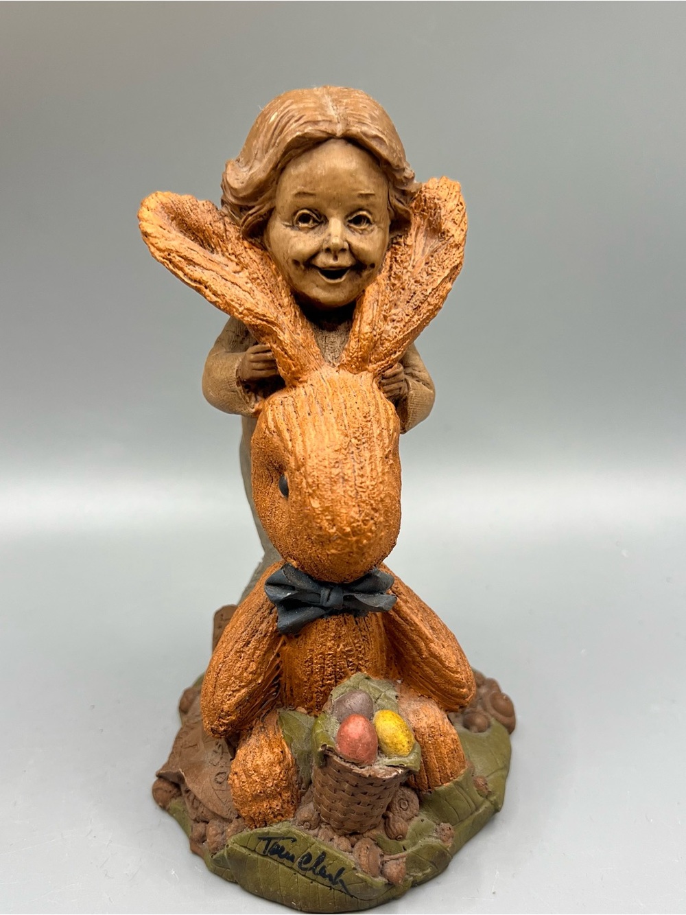 Vintage Cairn Studios 1992 Signed Tim Wolfe Rabbit Figurine "BUNNY" Garden Deco